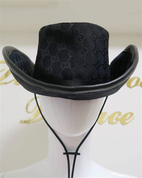 all black gucci cap|cowboy hat from gucci.